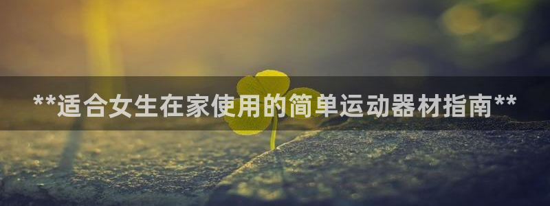 K66凯时国际平台官网:**适合女生在家使用的简单运动器材指